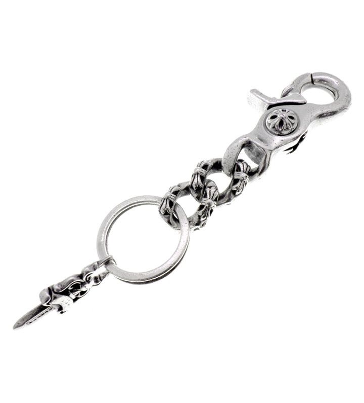 クロムハーツ CHROME HEARTS 【 CLP CHN XFANCY-S 】 ショート エクストラ ファンシー リンク シルバー キーチェーン n11297