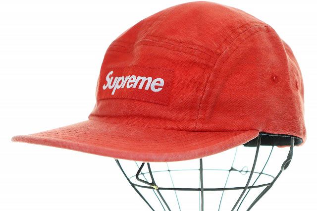シュプリーム SUPREME 26SS CANVAS CAMP CAP RED キャンバス キャンプ