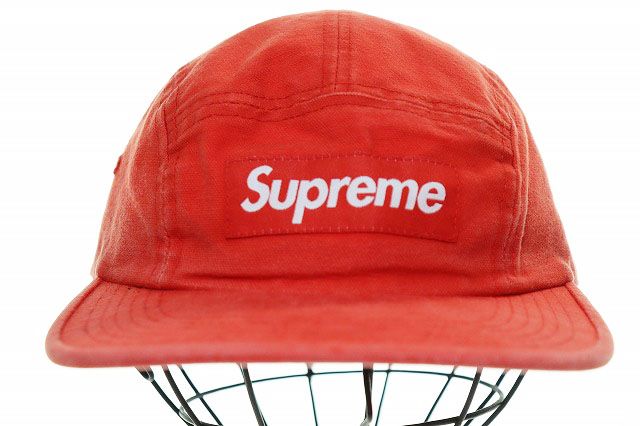 シュプリーム SUPREME 26SS CANVAS CAMP CAP RED キャンバス キャンプ