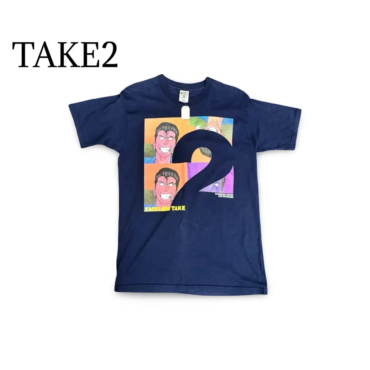 (90)TAKE2 Tシャツ ネイビー
