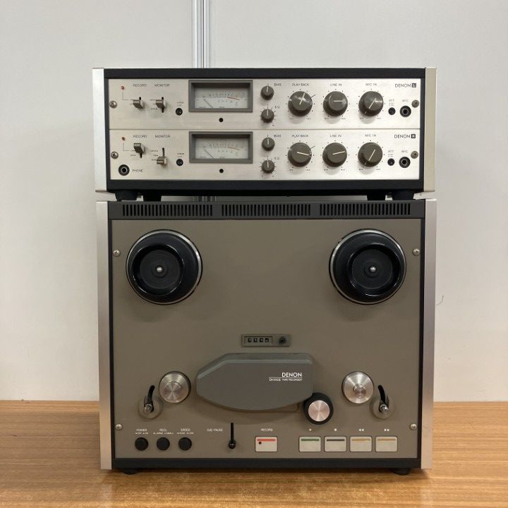 【苫小牧バナナ】指定業者にて整備済み DENON/デノン 2トラック 2チャンネル オープンリールデッキ DH-610S 動作OK♪ □02)【1点限り!】【通電確認済み】DENON デノン DH-610S オープン
