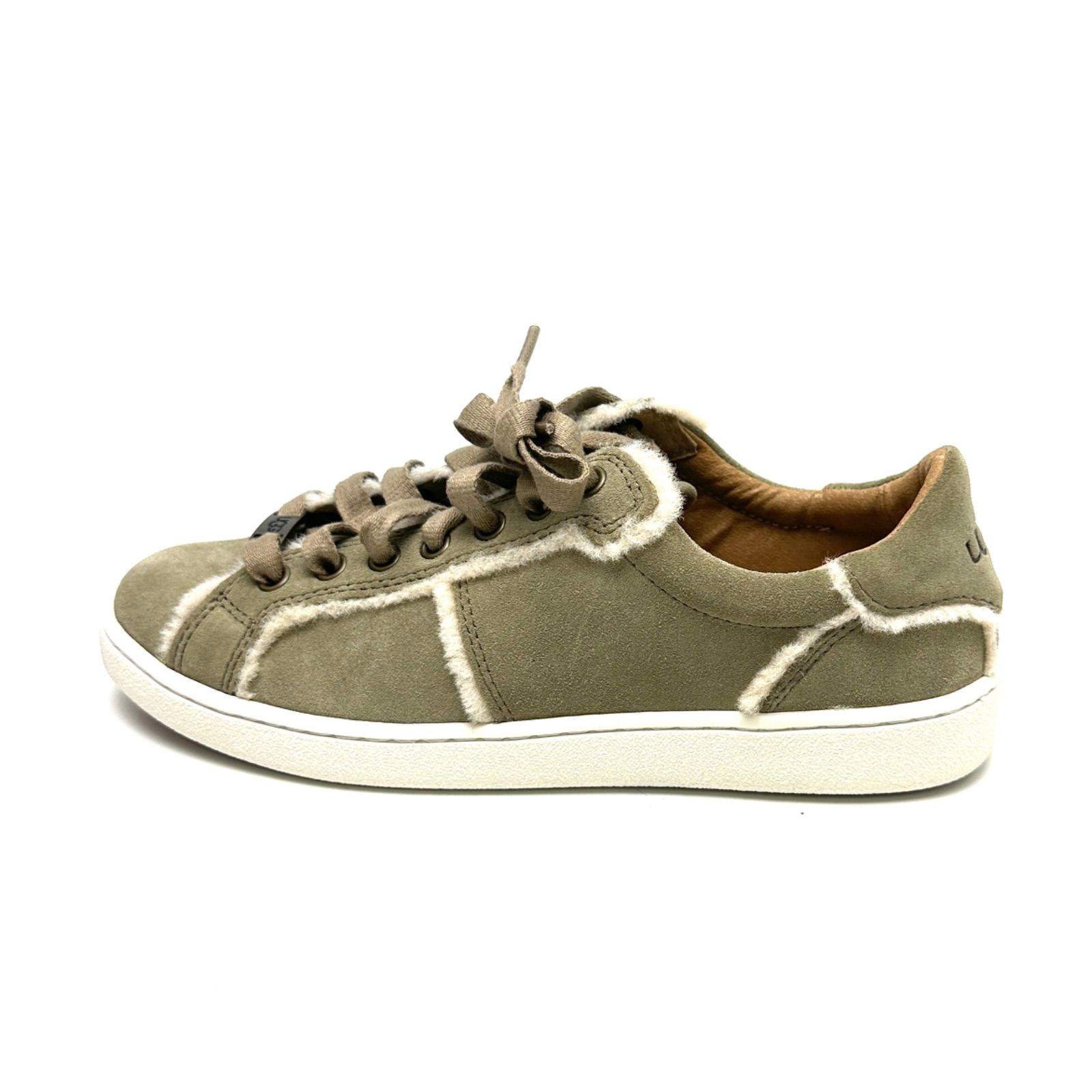 【楠本質店/元住吉】ほぼ未使用品　アグ　UGG　1097009　マイロ スピル シーム スエード スニーカー　グレージュ系　サイズ：25cm　レディース