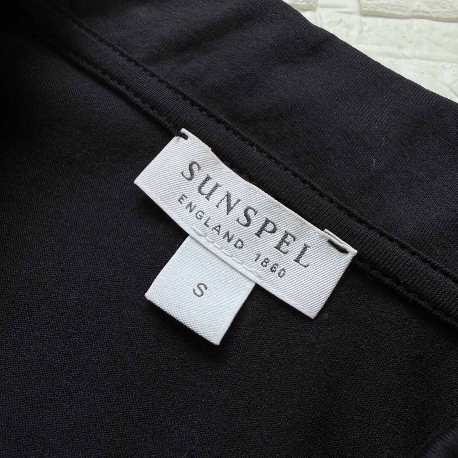 SUNSPEL クラシックジャージー コットン 半袖 ポロシャツ ブラック サイズS トルコ製 / サンスペル SUNSPEL クラシックジャージー コットン 半袖 ポロシャツ ブラック サイズS トルコ製 / サンスペル