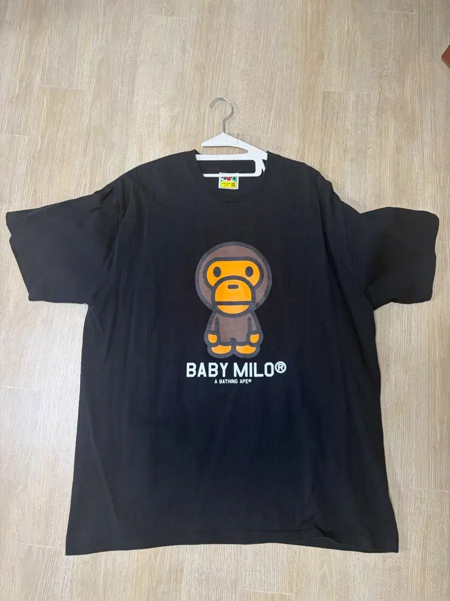 ベイビー マイロ 半袖Tシャツ ブラック