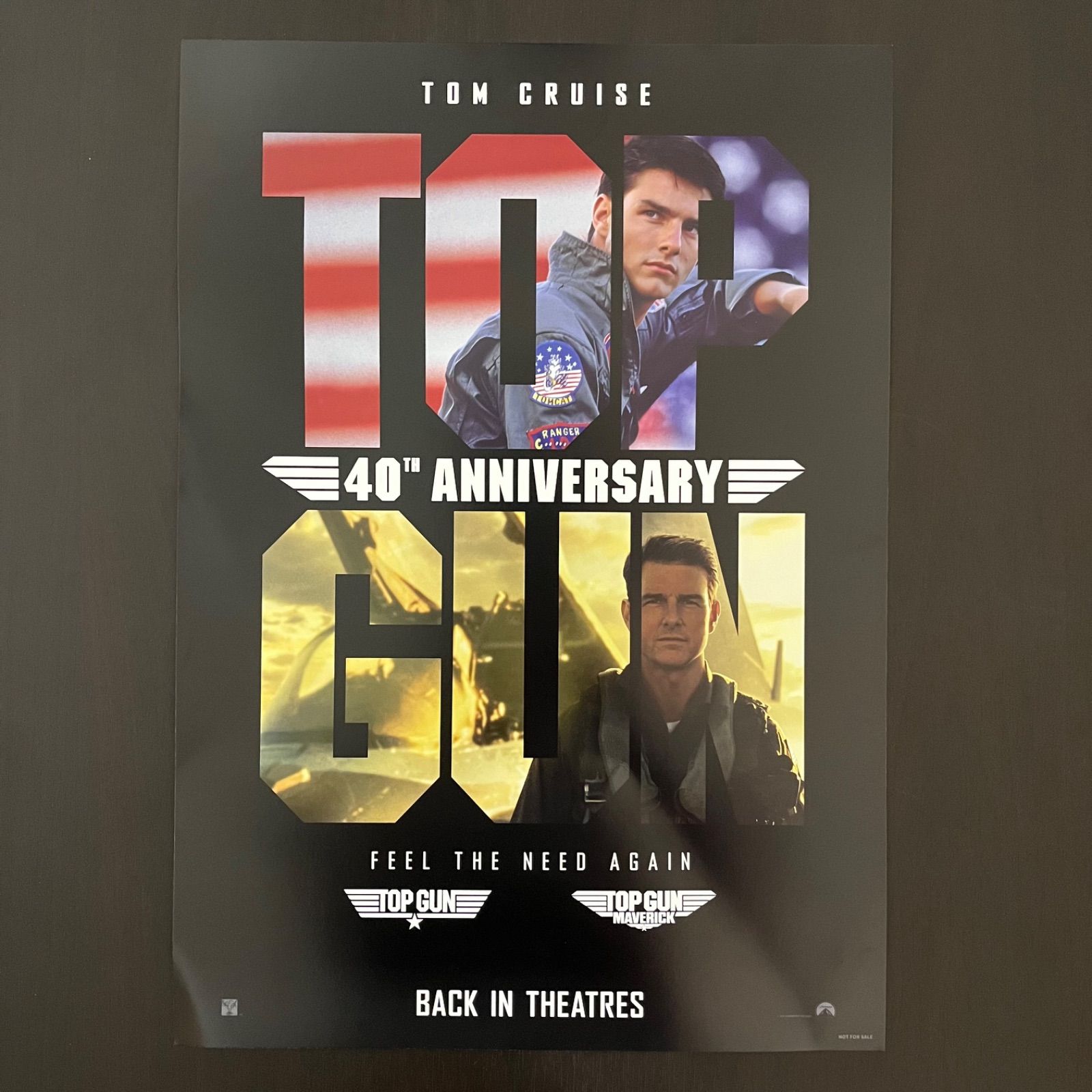 トップガン 40th Anniversary 入場者特典 A3ポスター B 海外限定