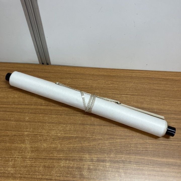 □01)【1点限り!】茶聖 千利休をしのぶ 四百年記念 特撰縫取り 御掛軸 