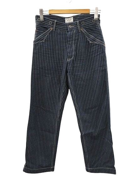 ショット SCHOTT OLD HICKORY DENIM PANTS オールドヒッコリー ワークパンツ デニムパンツ 30 インディゴブルー ストライプ ジーンズ ボトムス