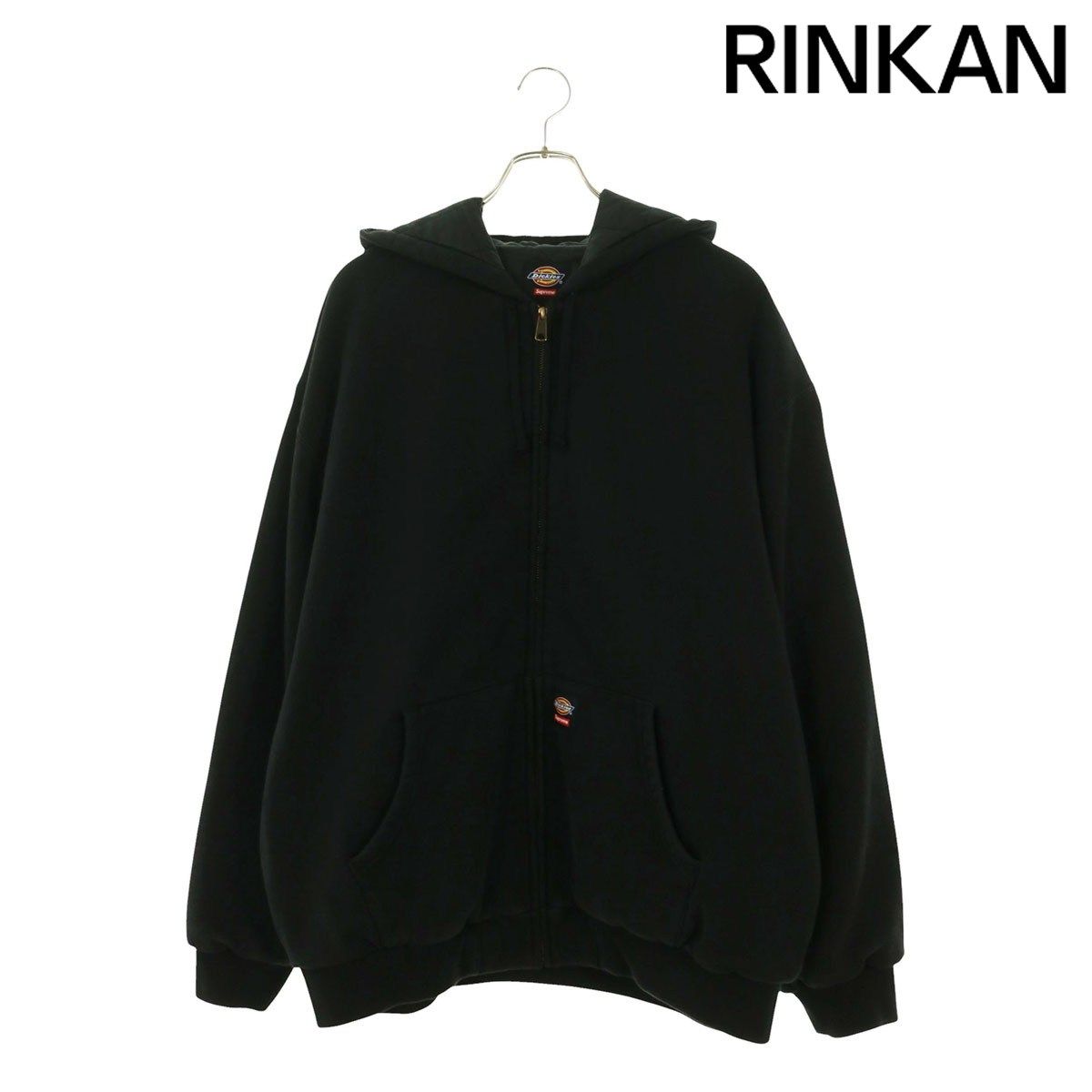 シュプリーム ×ディッキーズ Dickies　 25AW Quilted Lined Zip Up Hooded Sweatshirt ダブルネームキルティングジップアップブルゾン メンズ XL
