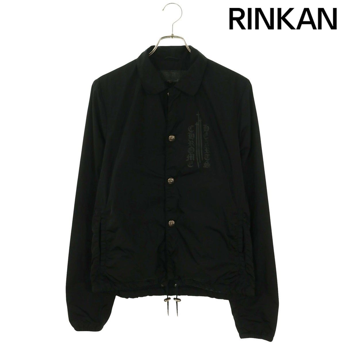 クロムハーツ RIGGINS FBRC 英字プリントナイロンコーチジャケット
