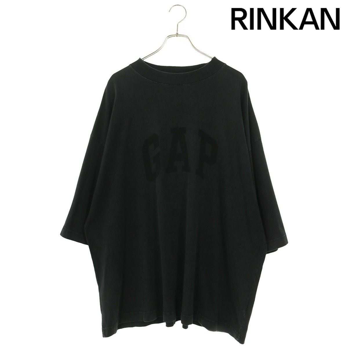 イージー ×GAP バイバレンシアガロゴプリントTシャツ メンズ XS