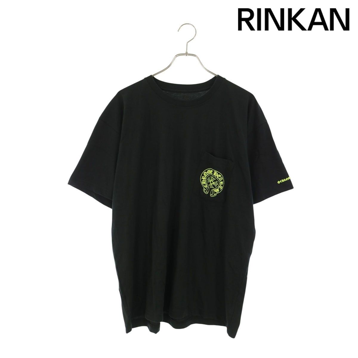 クロムハーツ Horseshoe Tee Black Yellow バックホースシュープリント