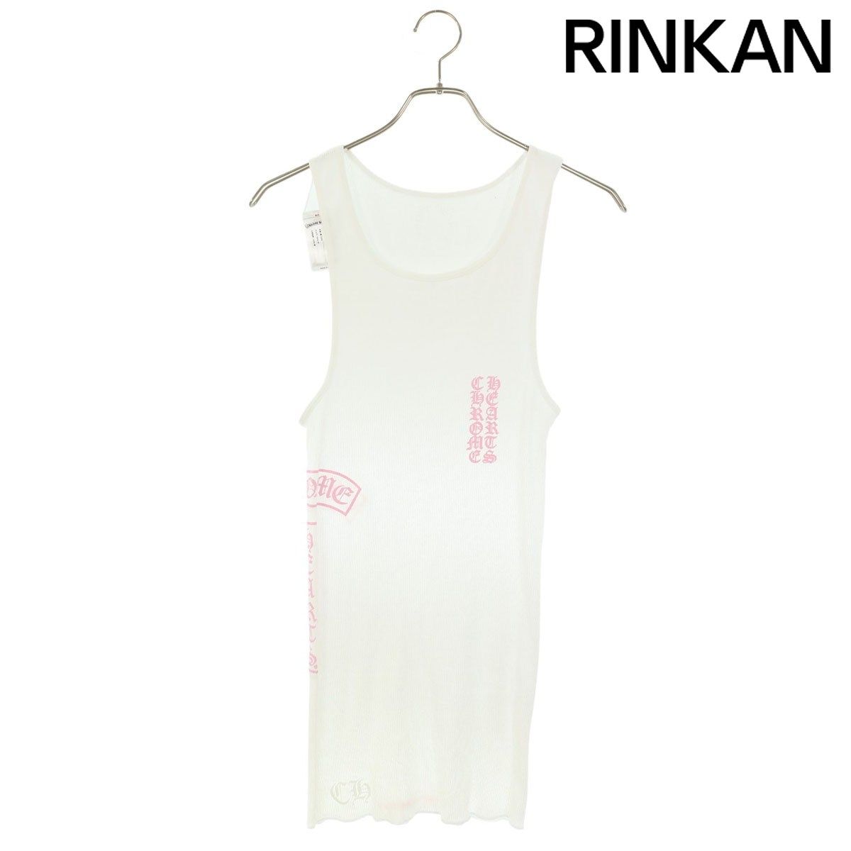 クロムハーツ RIB TANK サイドラベルプリントタンクトップ メンズ L