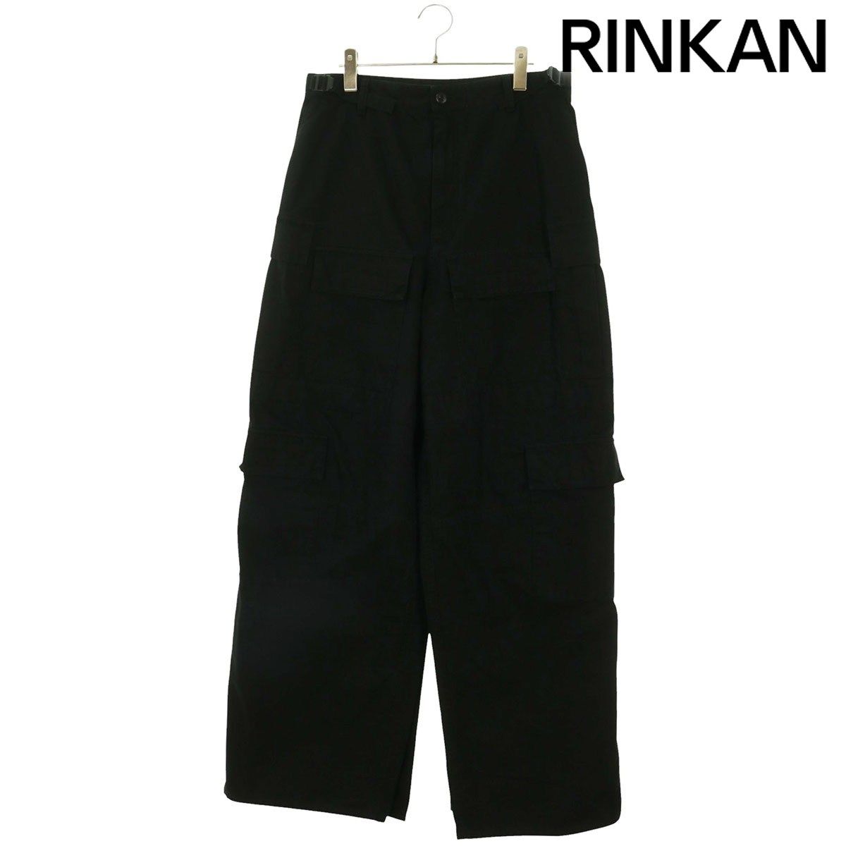 バレンシアガ 748599 TKP27 エプロンカーゴロングパンツ メンズ XS