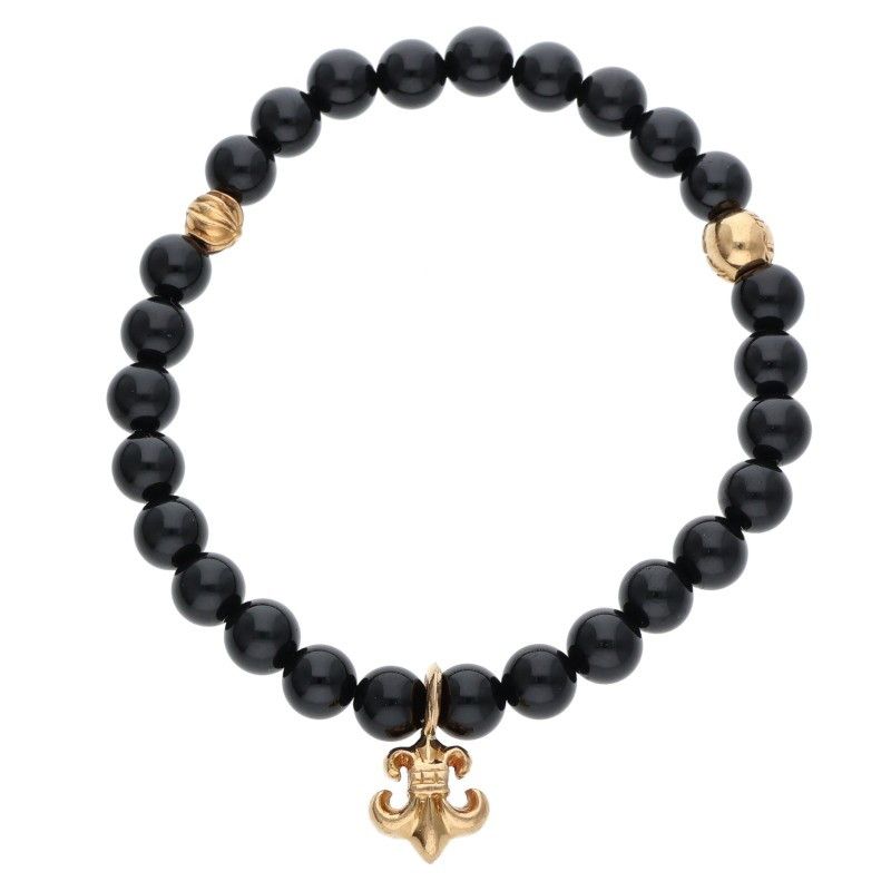 クロムハーツ 22k 6mm BEAD 6mmビーズブレス BSフレアBEAD6mmビーズ