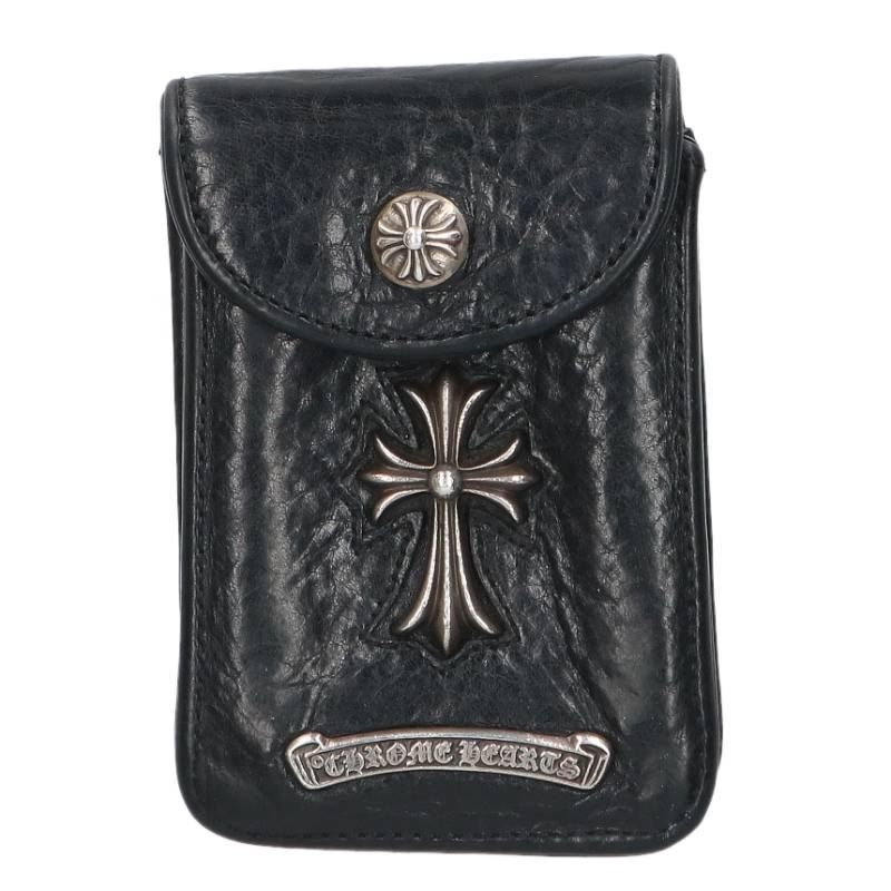 クロムハーツ BLT POUCH CIGARETTE CASE スモールCH装飾ロゴプレート