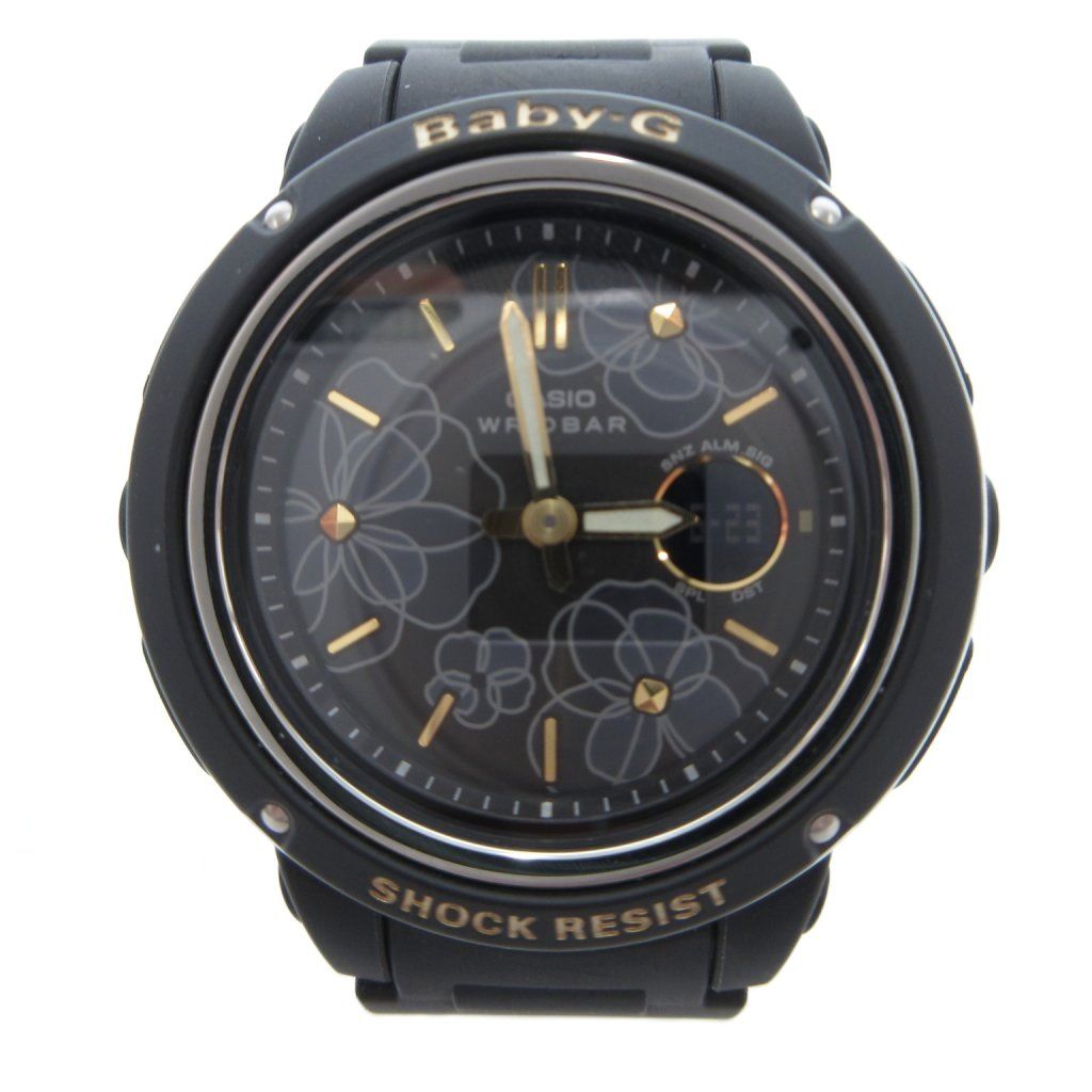 ベビージー Baby-G Floral Dial Series 腕時計 ウォッチ アナデジ クォーツ 花柄 黒 ブラック BGA-150FL-1AJF /FF