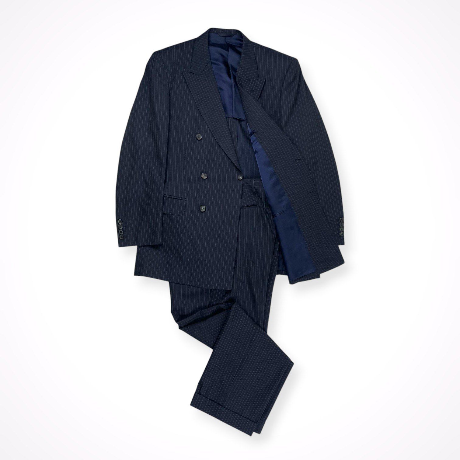 Paul Smith COLLECTION / セットアップダブルスーツ ストライプ 参考定価：150,000程度 SIZE:L