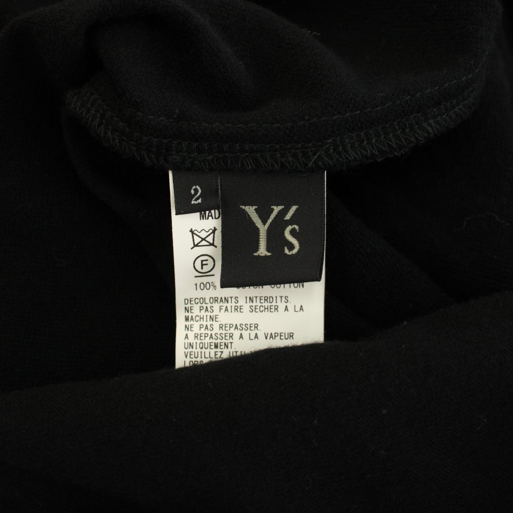 ワイズ Y's ヨウジヤマモト ノーカラージャケット アウター 薄手 2 黒