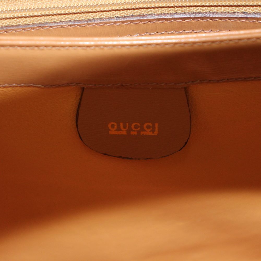 グッチ GUCCI オールドグッチ ハンドバッグ レザー 茶 ブラウン /AN32