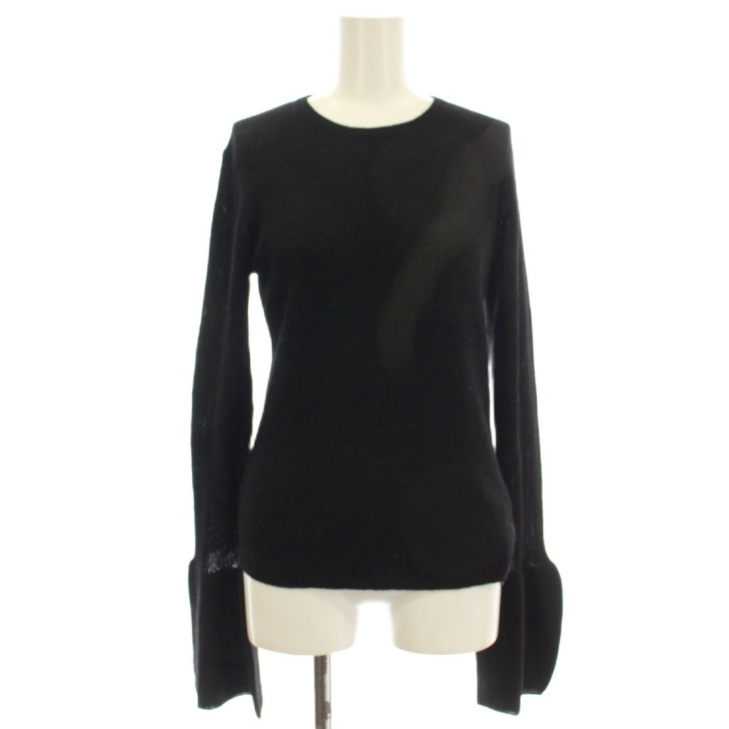 プラージュ Plage 23AW puff sleeve ニット アルパカ フレアスリーブ 長袖 F 黒 ブラック 23080922723030 /☆G4