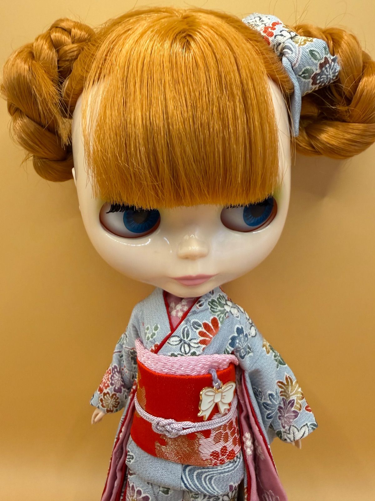 ブライス、リカちゃん(22cmドール)用大振袖正絹総裏付きフルセット182