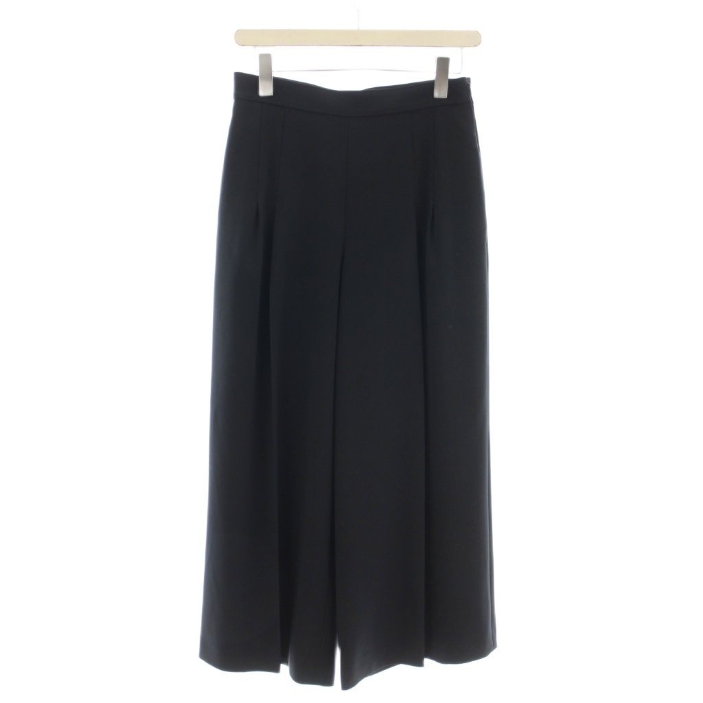 フォクシーニューヨーク FOXEY NEW YORK タック ワイドパンツ スラックス 40 黒 ブラック 37354-NAPFI103SI /☆G30