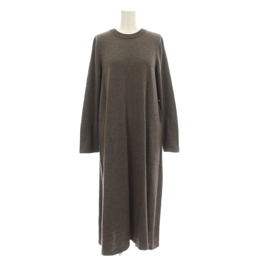 レリアン Leilian ワンピース ロング ニット 11 ベージュ 0908067 /☆G15