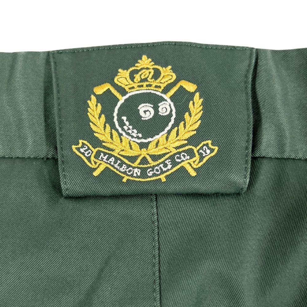 【新品未使用】Malbon golf ゴルフウェア マルボン Marbon Golf マルボンゴルフ ゴルフウェア 右裾ロゴ刺繍入り コットン
