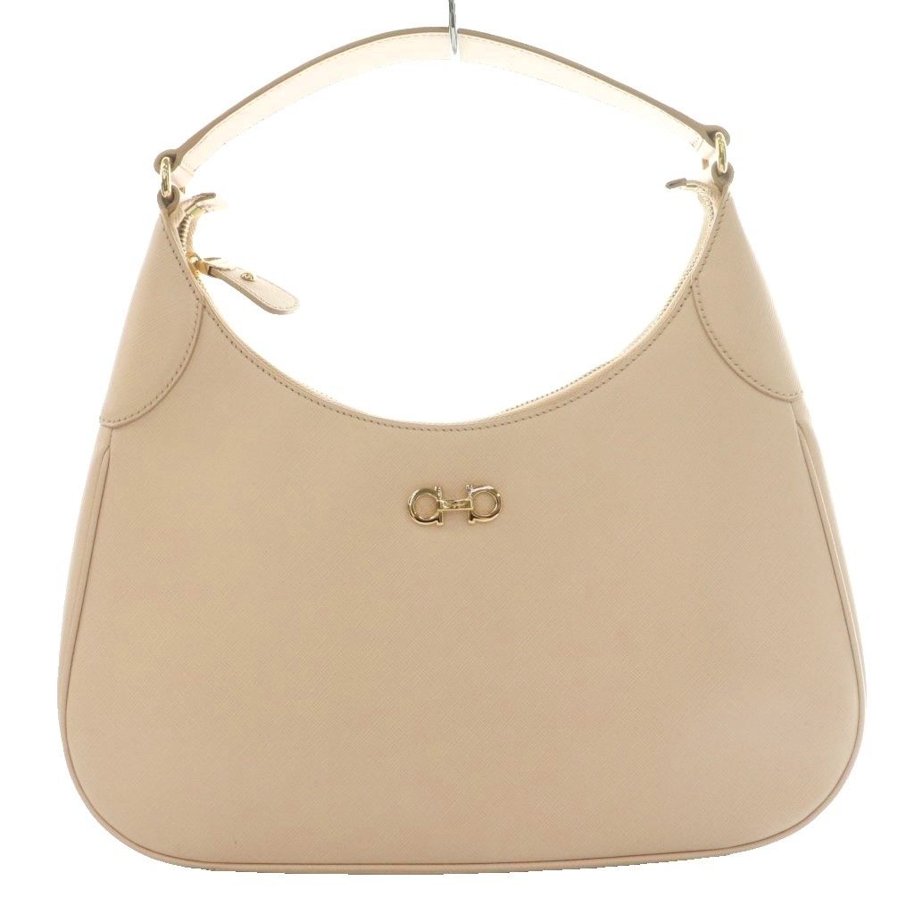 サルヴァトーレフェラガモ Salvatore Ferragamo ガンチーニ金具 ワンショルダーバッグ ハンド レザー ワンカラー ピンク /SS ■OH ■OS