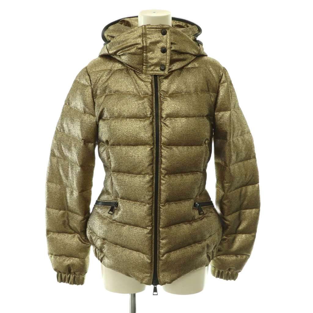 モンクレール MONCLER SANGLY GIUBBOTTO ダウンジャケット アウター ジップアップ 総裏地 0 ゴールド色 /DO ■OS