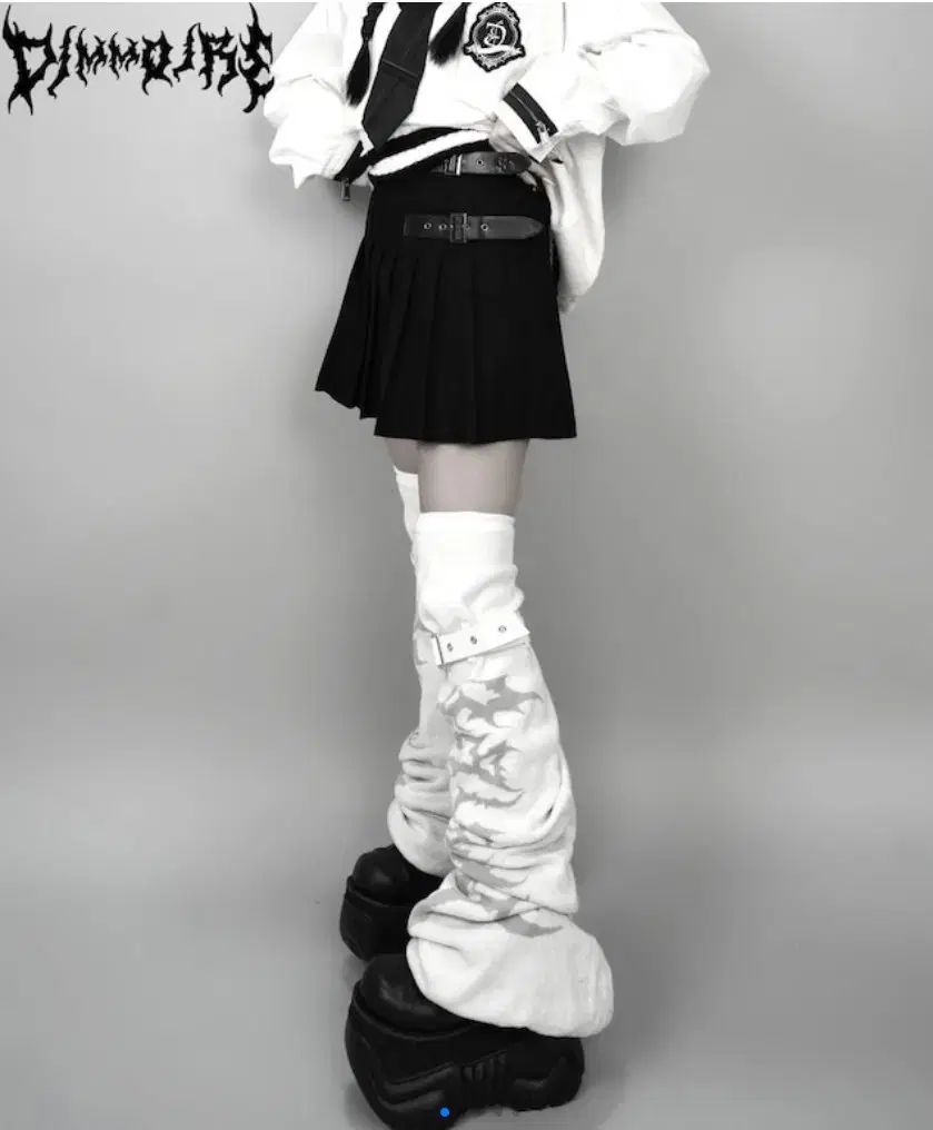 Dimmoire 딤모아르 ベルト プリーツ スカート ブラック