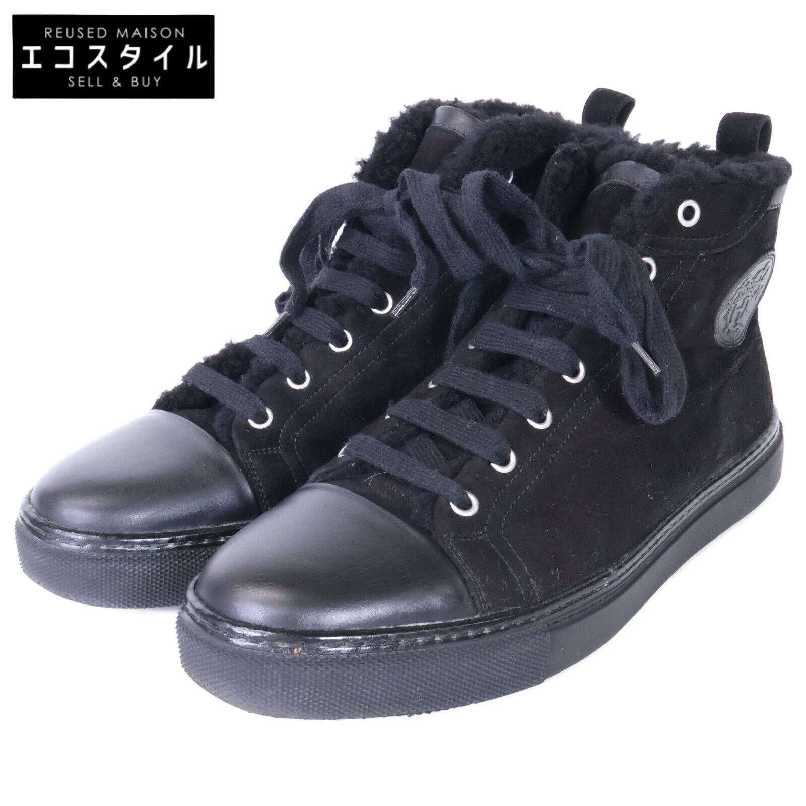 HERMES　エルメス　JIMMY ジミー ボア ムートン ハイカット スニーカー　40
