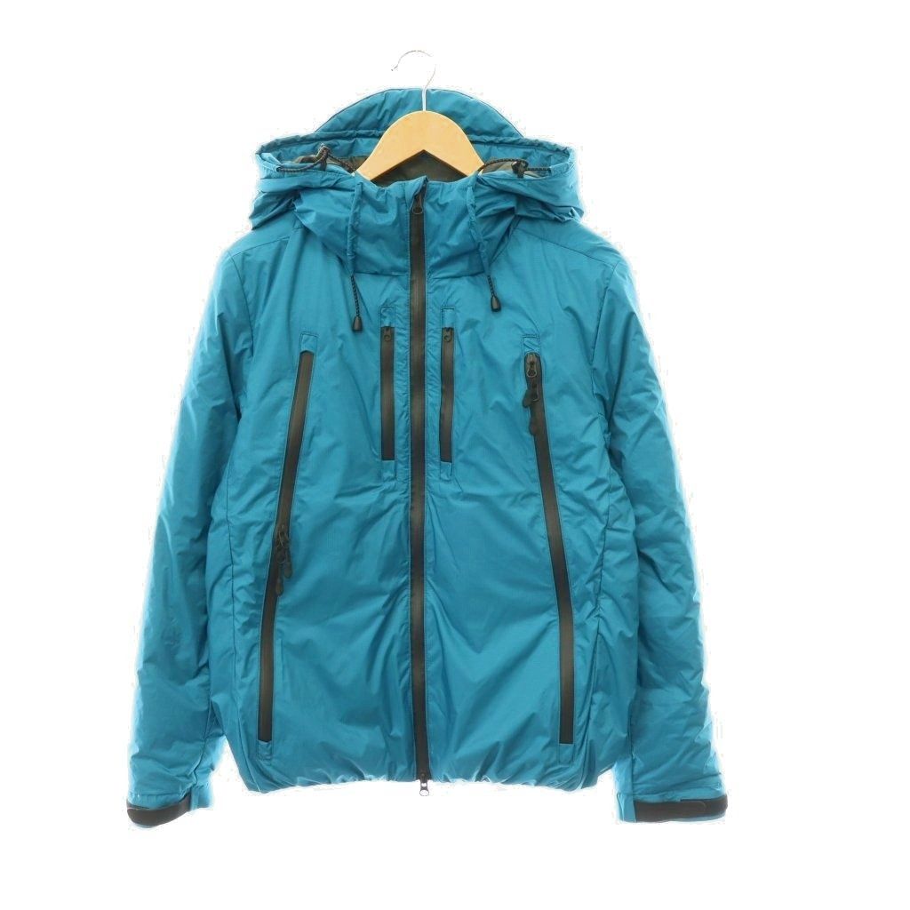 ナンガ NANGA ×SHIGADOWN NEW CITY LIGHT PARKA ジャケット ダウン ジップアップ S グリーン /HK ■OS
