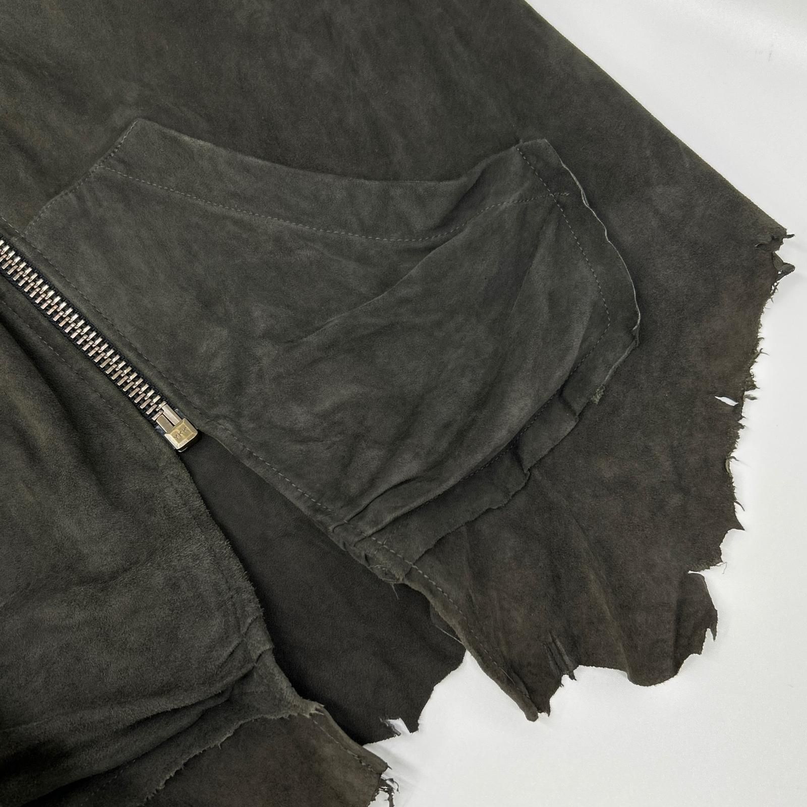 GREG LAUREN グレッグローレン チャコール スエード COAL フーディ