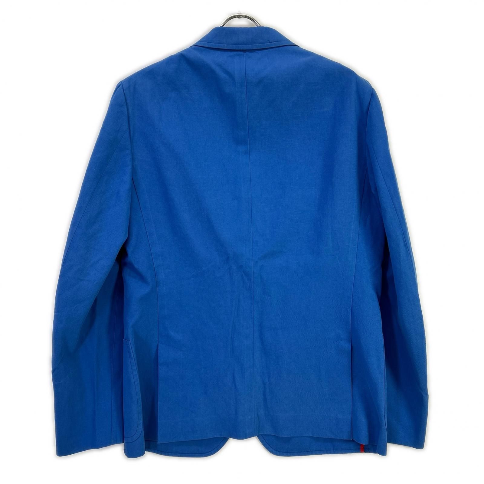ISAIA イザイア MORFED コットンリネン ブルー ノッチドラペル