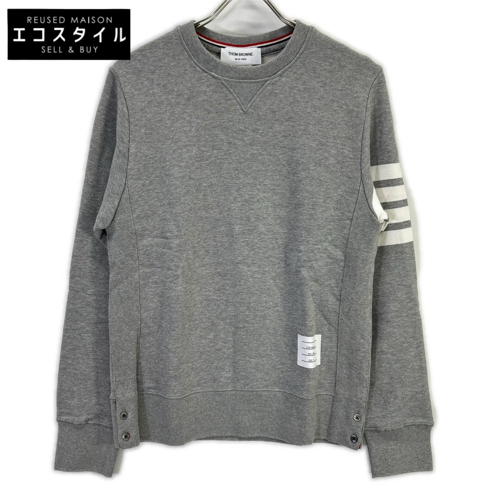 THOM BROWNE　トムブラウン　MJT021H-00535068 クラシック ループバック 4BARスウェットシャツ　2