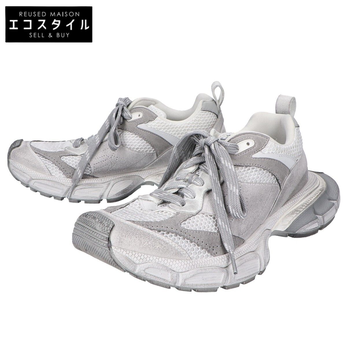 BALENCIAGA　バレンシアガ　美品 759693 メッシュ×スエード 3XL ローカットスニーカー　43