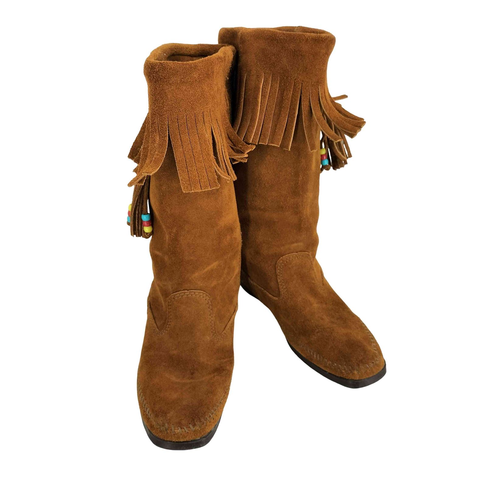 ミネトンカ Minnetonka フリンジスエードロングブーツ レディース 7 