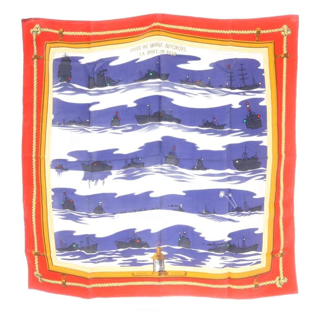 エルメス HERMES FEUX DE ROUTE APERCUS LA NUIT EN MER 夜の海に光る