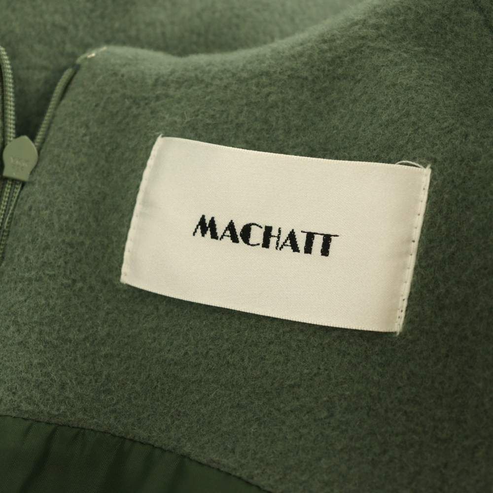 マチャット MACHATT リバーウールVネックワンピース ロング
