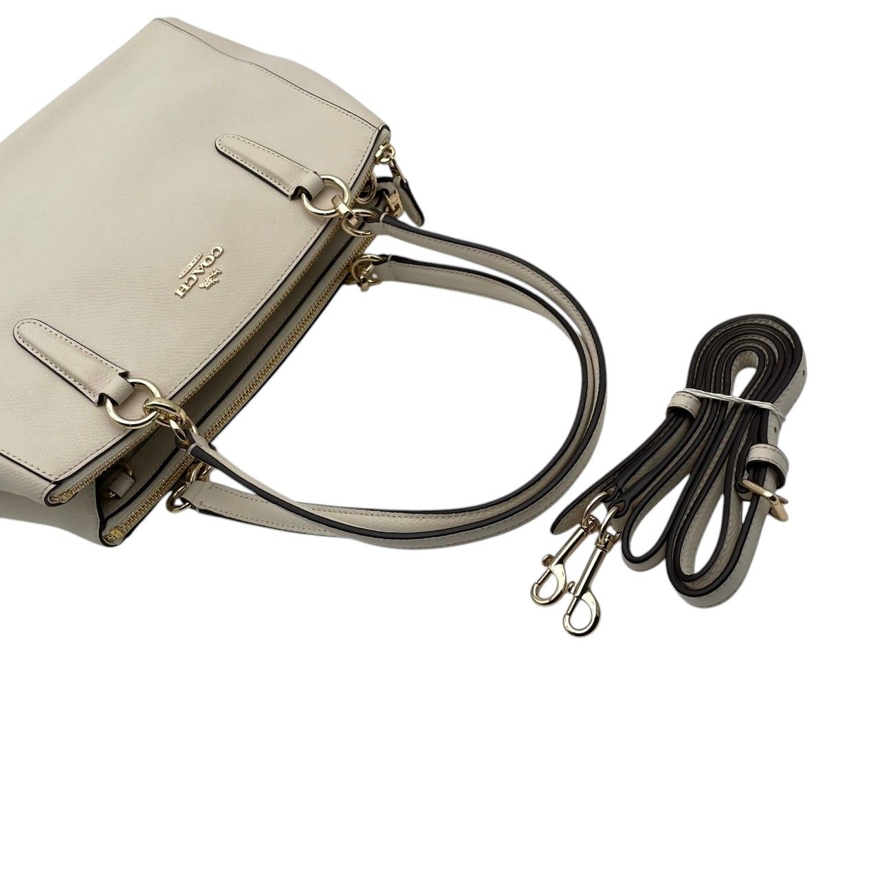 美品 COACH コーチ 2WAY ショルダーバッグ ハンドバッグ 斜め掛け 