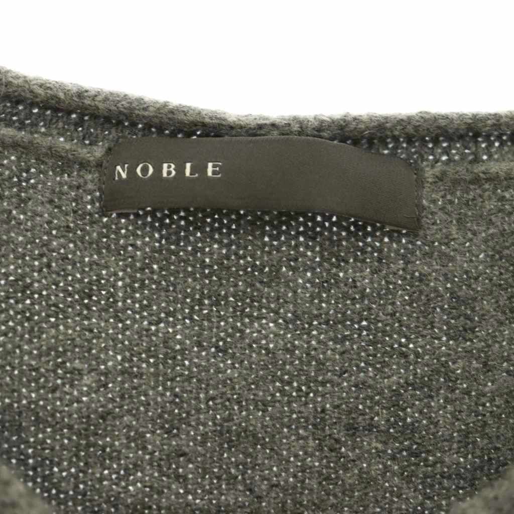 ノーブル NOBLE カシミヤウールショートVプルオーバー ニット セーター
