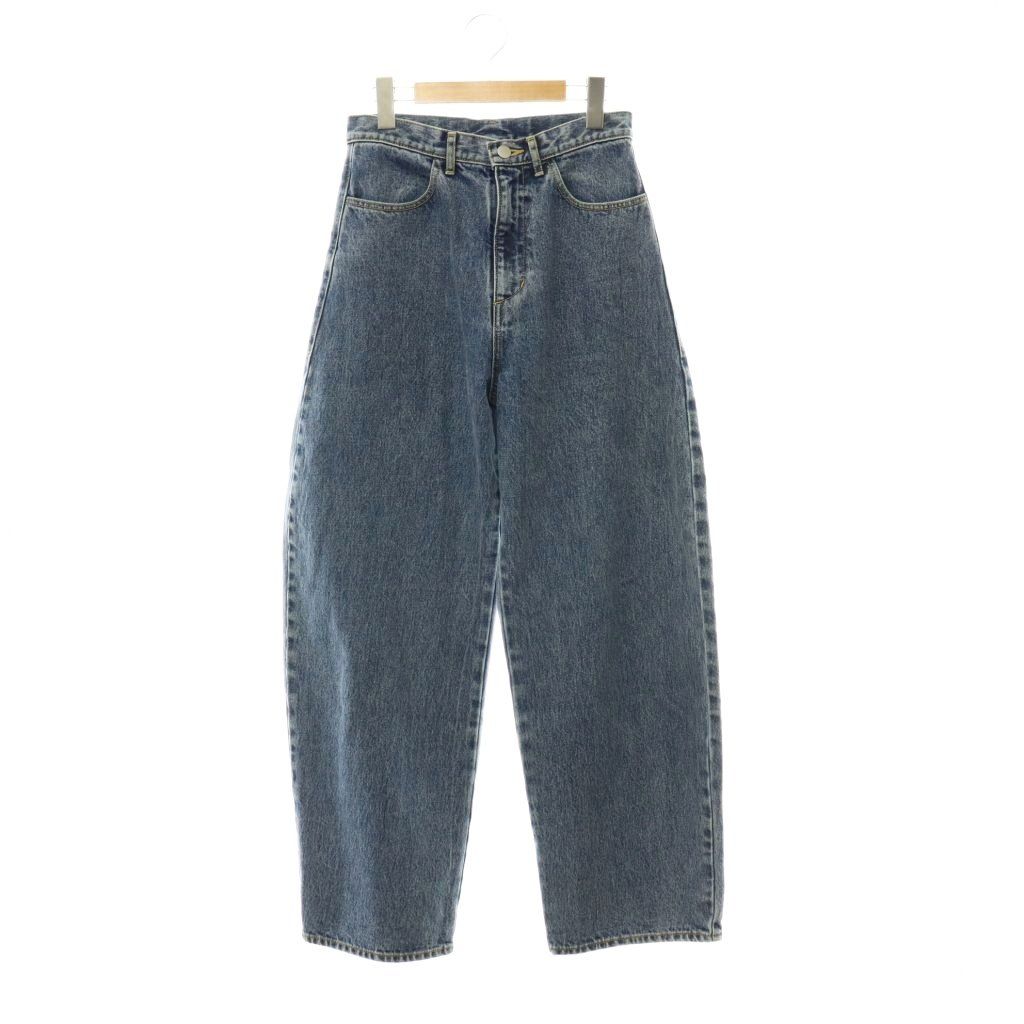 ブルレア BLUELEA OKAYAMA Denim カーブデニムパンツ ジーンズ ワイド 38 ブルー /ES ■OS