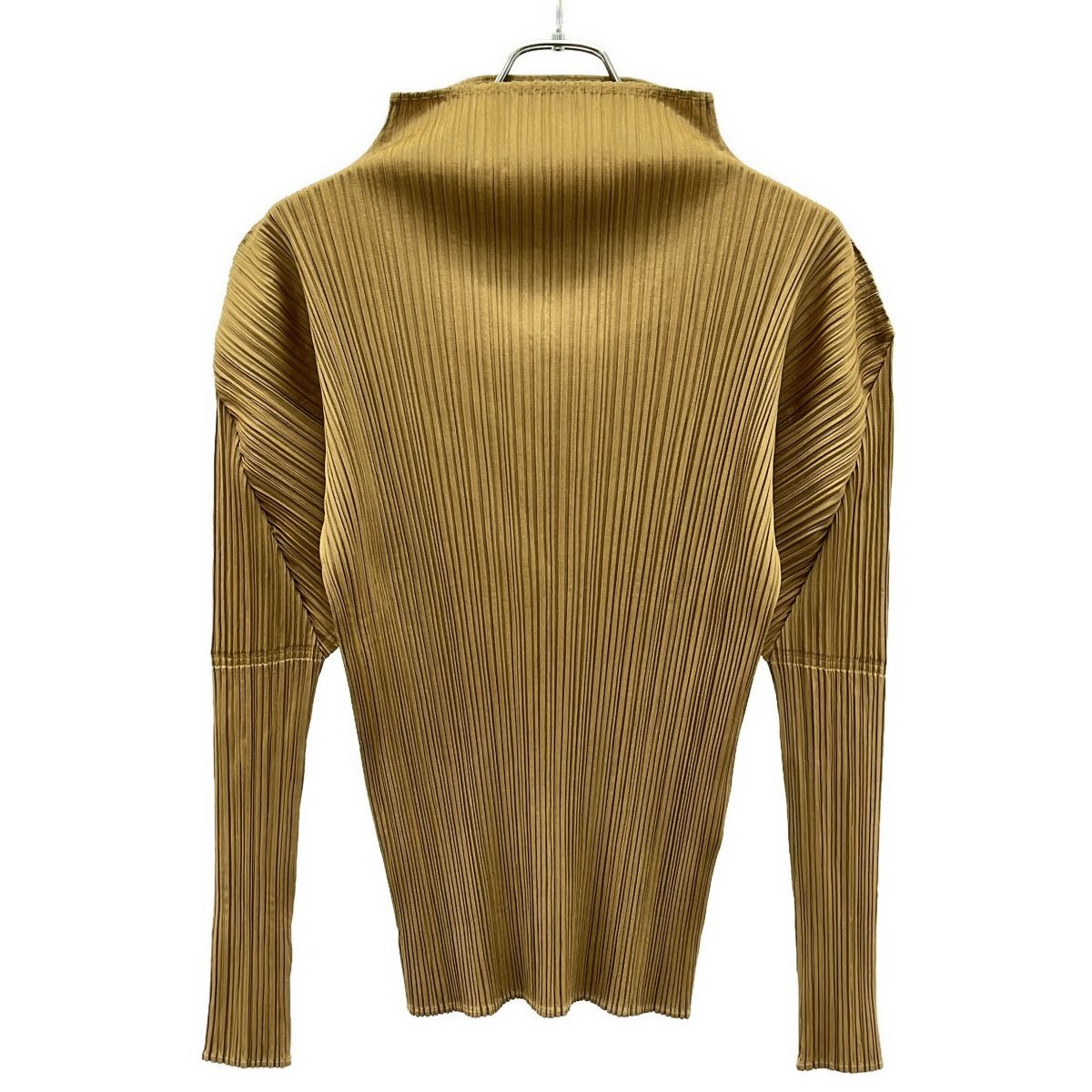 PLEATS PLEASE ISSEY MIYAKE プリーツプリーズ イッセイミヤケ ハイネックプリーツカットソー PP63-JK305 ブラウン 4
