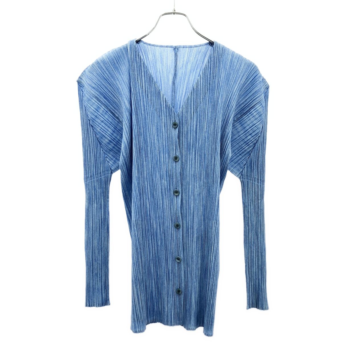 イッセイミヤケ　プリーツカーディガン Vネック PLEATS PLEASE ISSEY MIYAKE プリーツプリーズ イッセイミヤケ Vネック