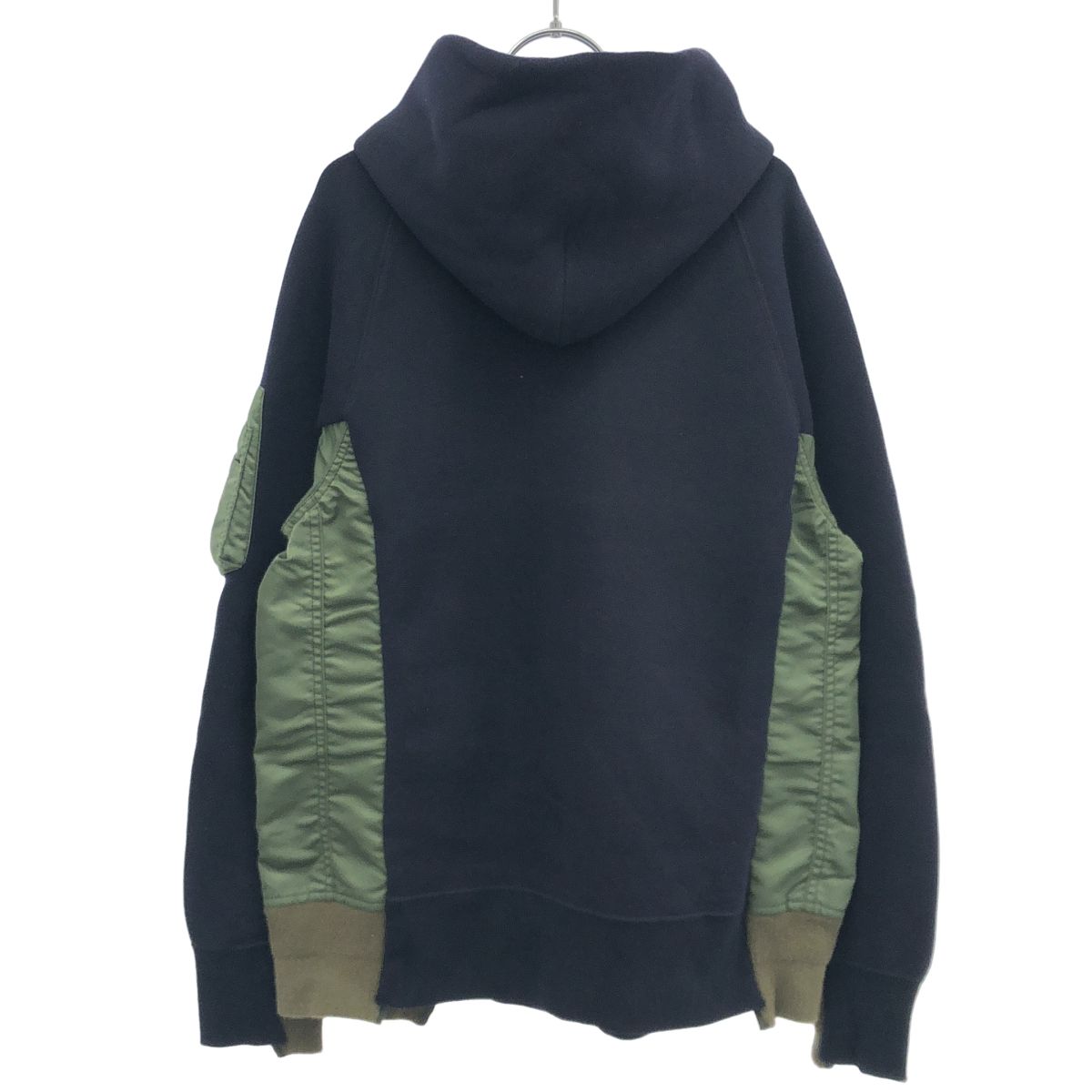 sacai サカイ Sponge Sweat×MA-1 Hoodie スポンジパーカー SCM-033