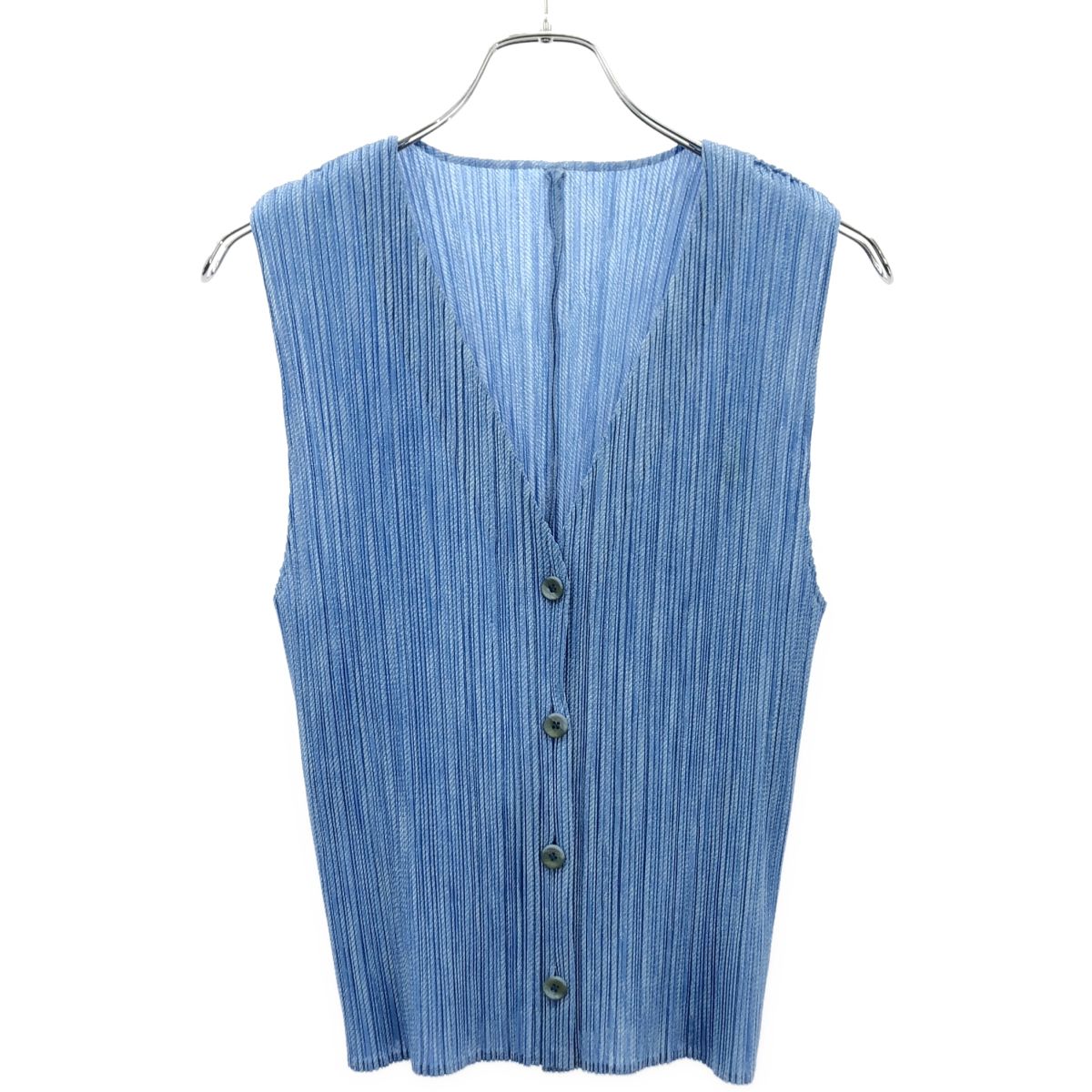 PLEATS PLEASE ISSEY MIYAKE プリーツプリーズ イッセイミヤケ プリーツベスト PP86-JE250 ブルー 3