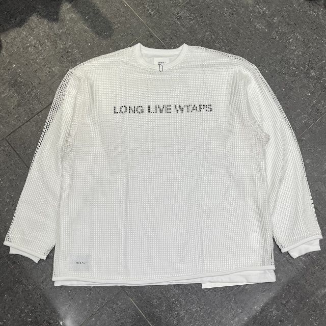 WTAPS 24ss GHILL/LS/COTTON.LLW SIZE-4 241ATDT-CSM11 ダブルタップス ギル メッシュレイヤー長袖Tシャツ 南堀江店