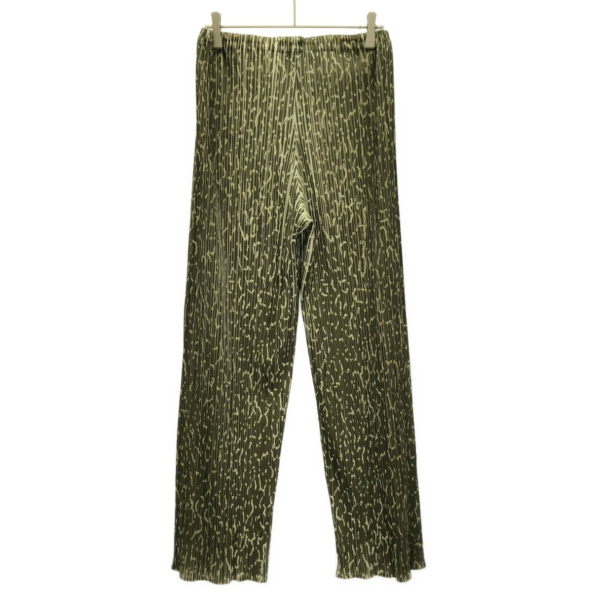 【希少・サンプル品】PLEATS PLEASE レア総柄プリーツパンツ フリンジ PLEATS PLEASE ISSEY MIYAKE プリーツプリーズ イッセイミヤケ 総柄