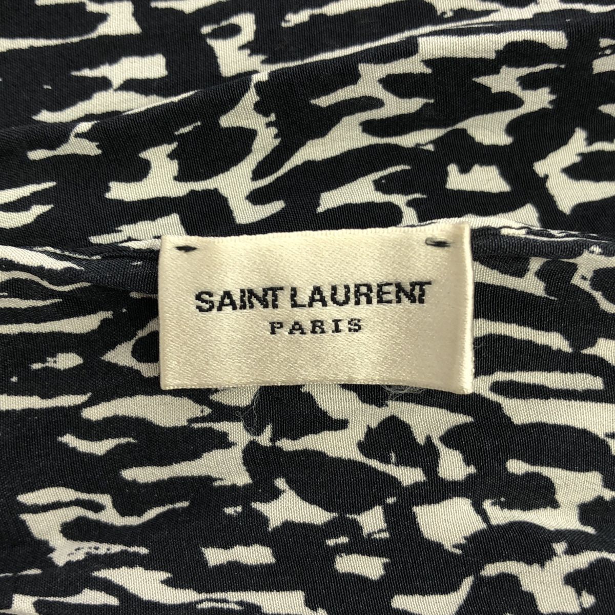 SAINT LAURENT PARIS サンローラン パリ アニマルフリンジシルク